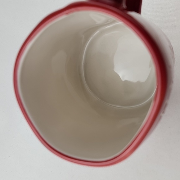 Rae Dunn Double Sided Mug Red ALL MAMA WANTS IS A SILENT NIGHT White Lrg Letters - Picture 7 of 11